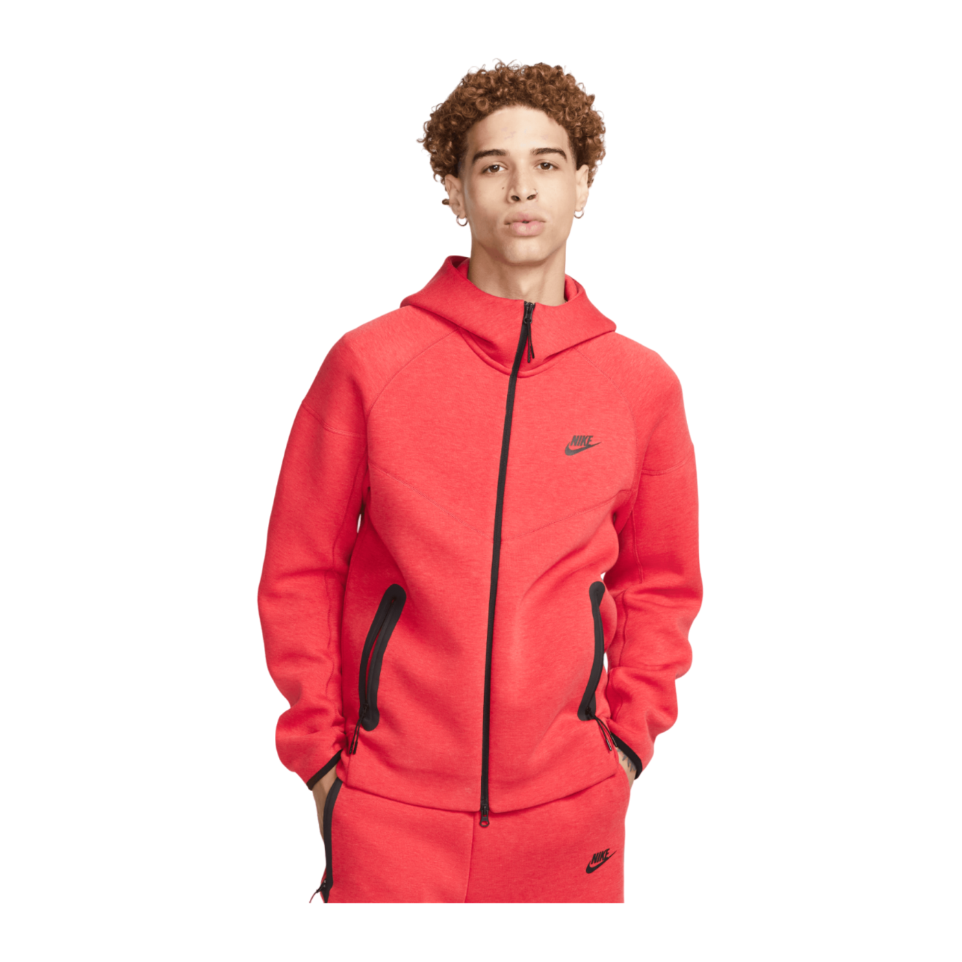 Nike Tech Windrunner Jacke Rot Schwarz F672
