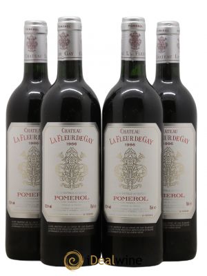 Château la Fleur de Gay  1986 - Lot de 4 Bouteilles