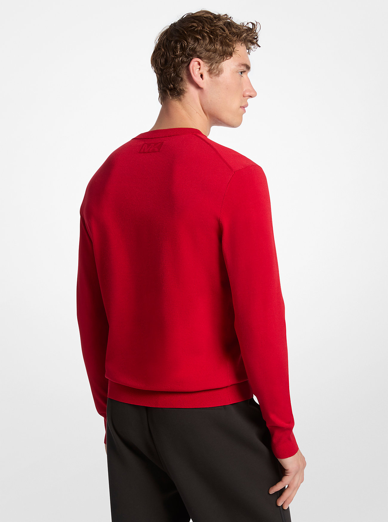 Courchevel Intarsia Genser - CRIMSON