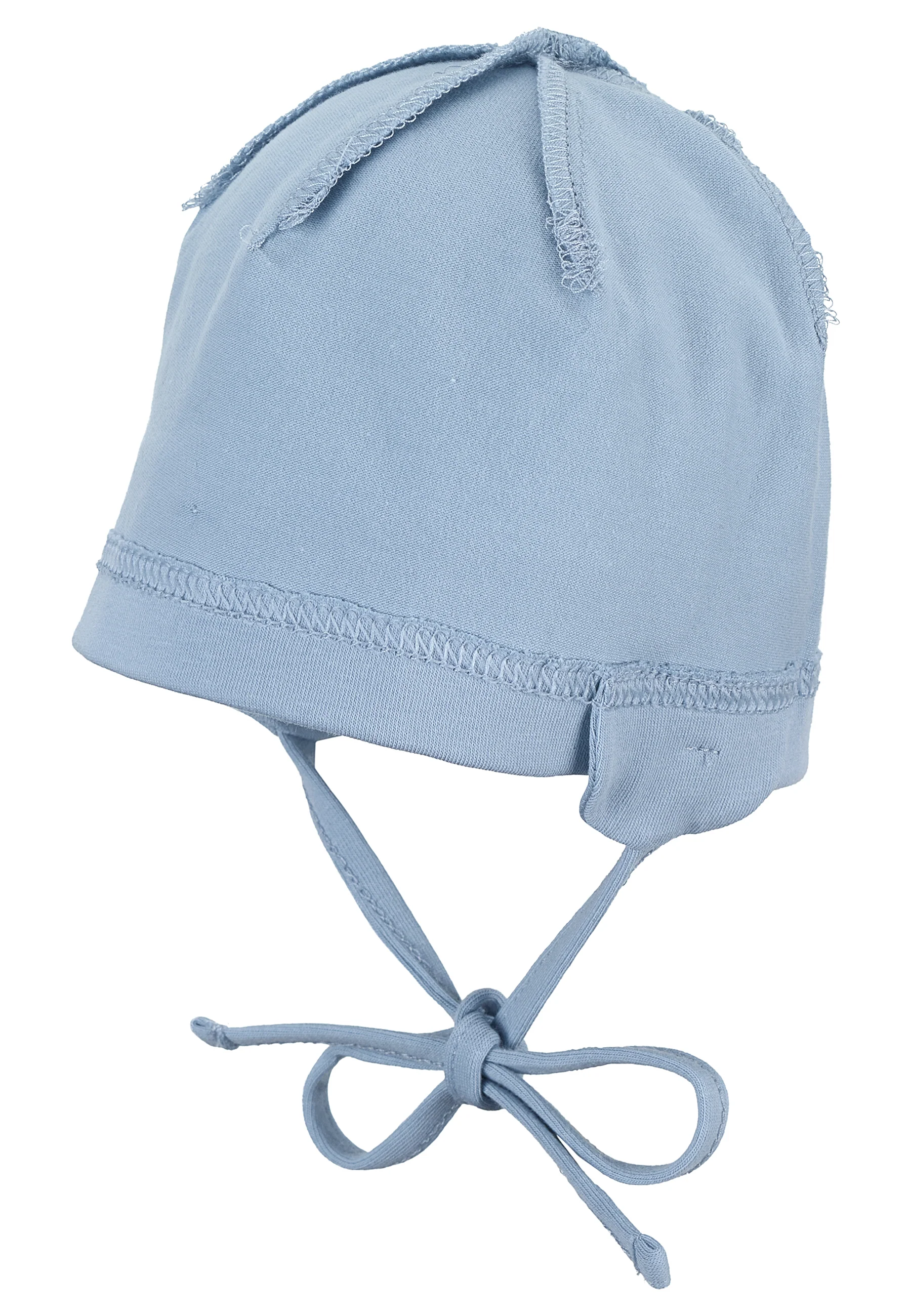 OCS Beanie aus Singlejersey Hellblau, Rosa u. Weiß