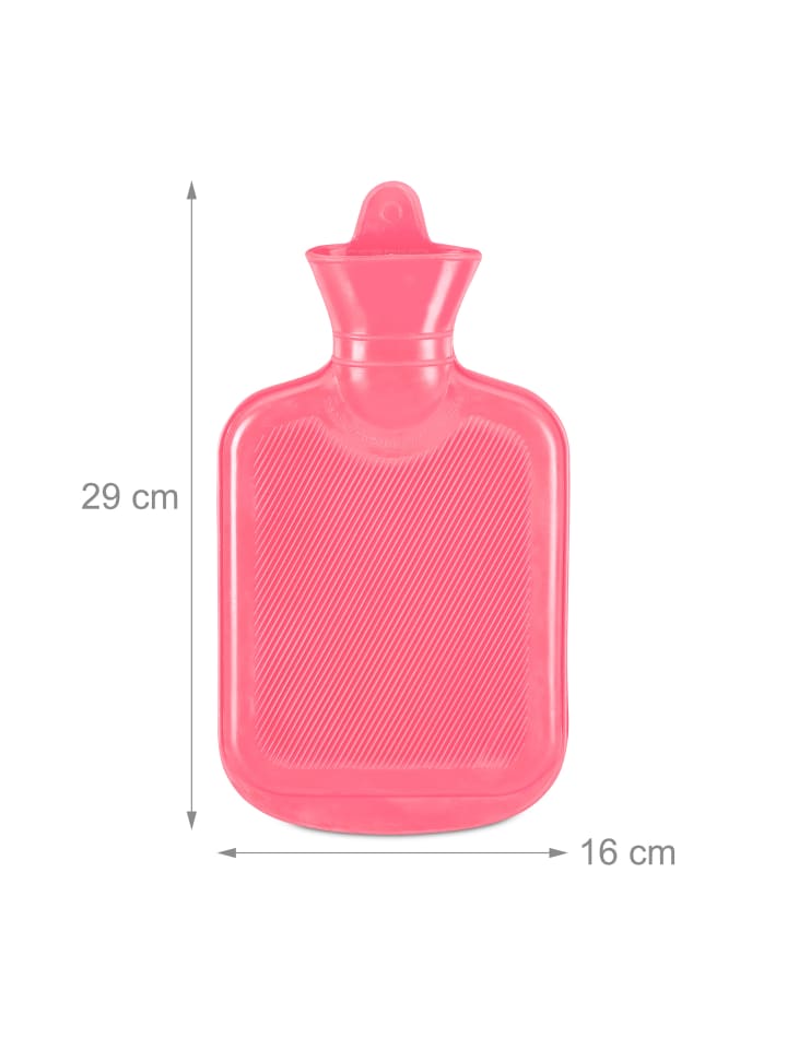 relaxdays Wärmflasche in Pink - 1 Liter günstig kaufen onesize