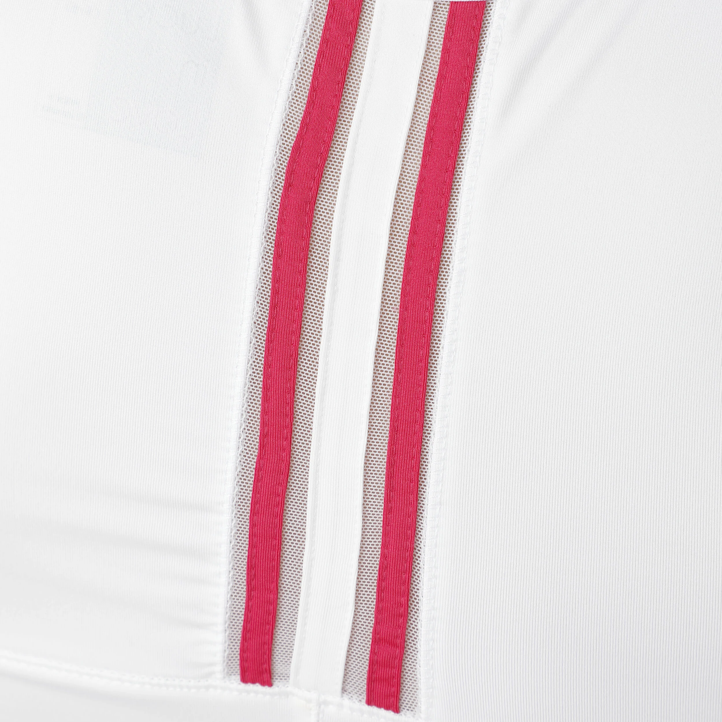 V-Neck Ruche Tank-Top Special Edition Damen - Weiß, Pink