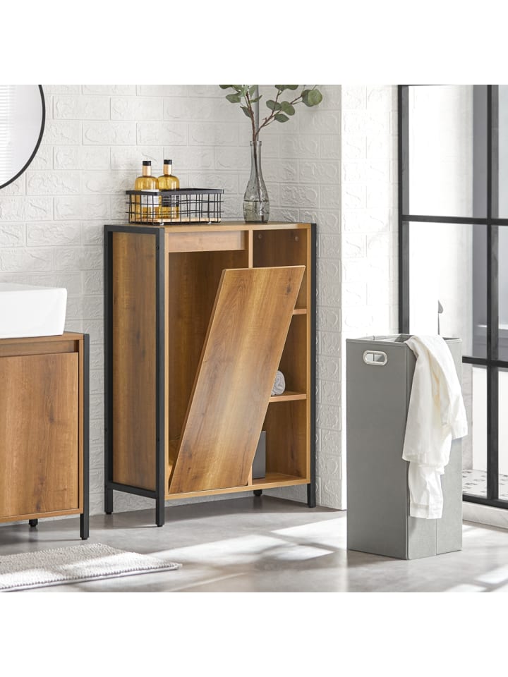 SoBuy Wäscheschrank in Braun - (B)60 x (H)90 x (T)30cm günstig kaufen onesize