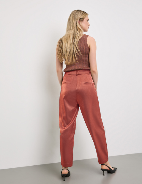 Glänzende Hose Balloon Fit
