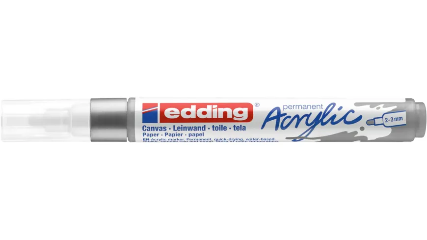edding Acrylmarker 5100 medium silber silber