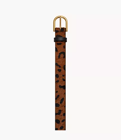 Fossil Gürtel D-Link Leopard Kalbsfell