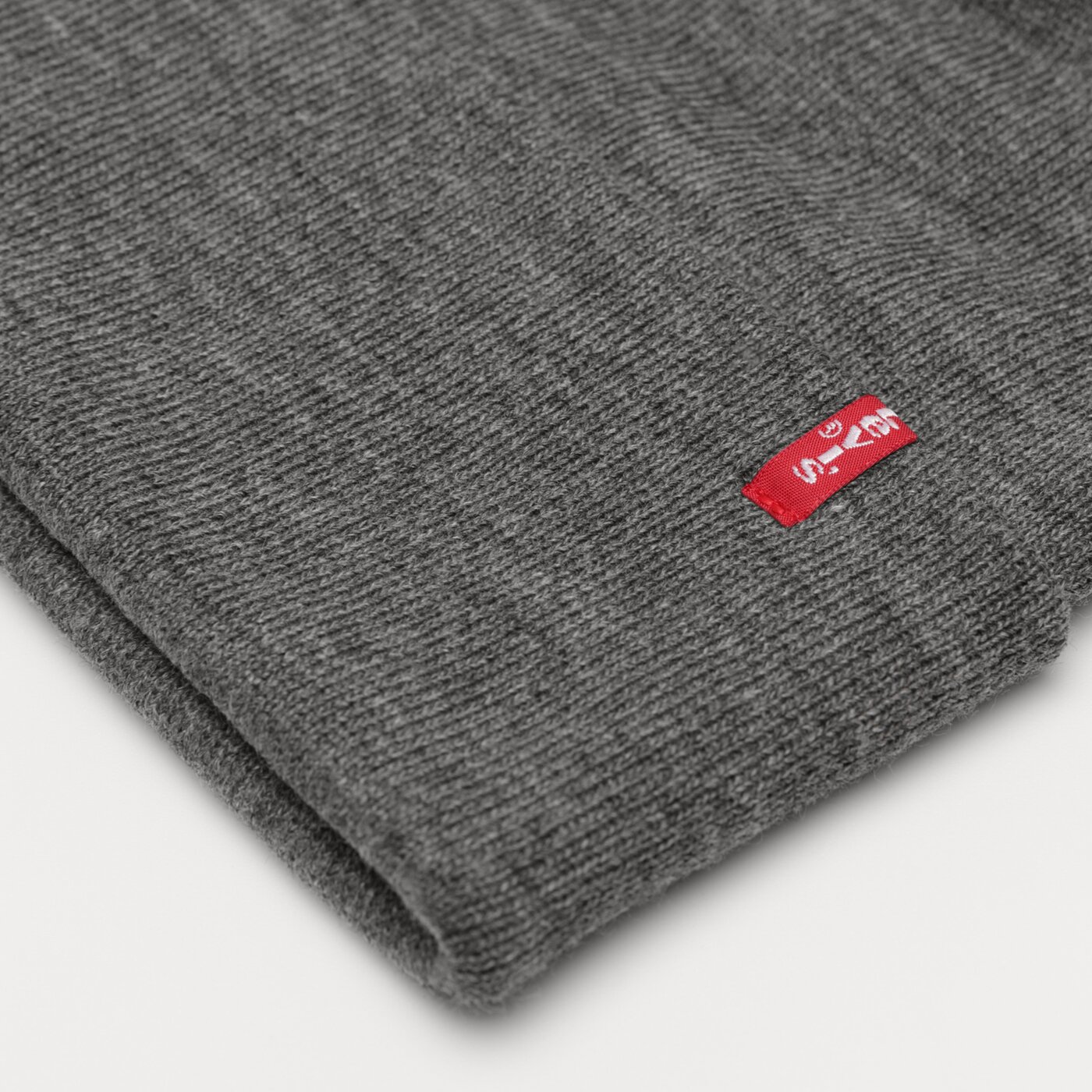 LEVI'S MÜTZE SLOUCHY RED TAB BEANIE Grau