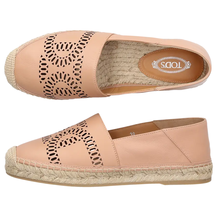 Tod's - Espadrilles Slip-ons KATE Kalbsleder - rosa