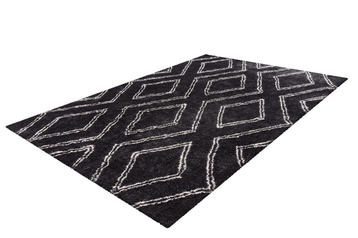 megusta Retroteppich Anthrazit 160cm x 230cm