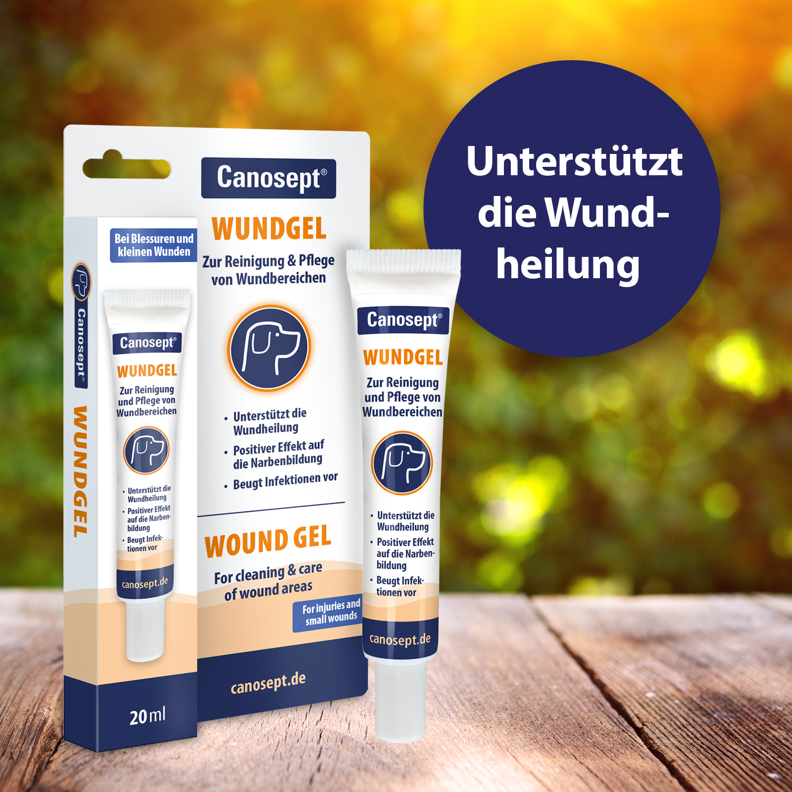 Canosept Pfotenpflege Canosept Wundgel für Hunde 20 ml