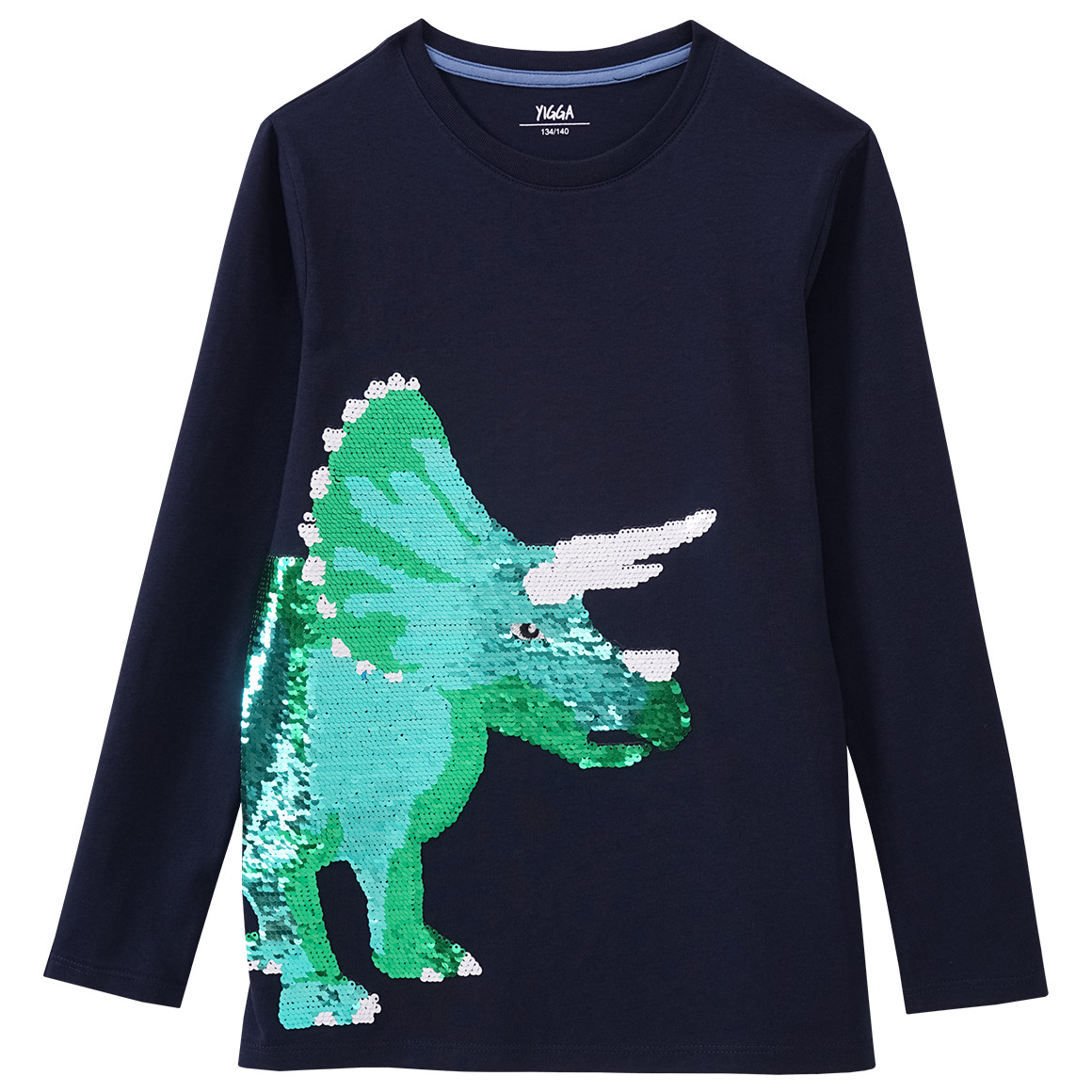 Jungen Langarmshirt mit Wendepailletten