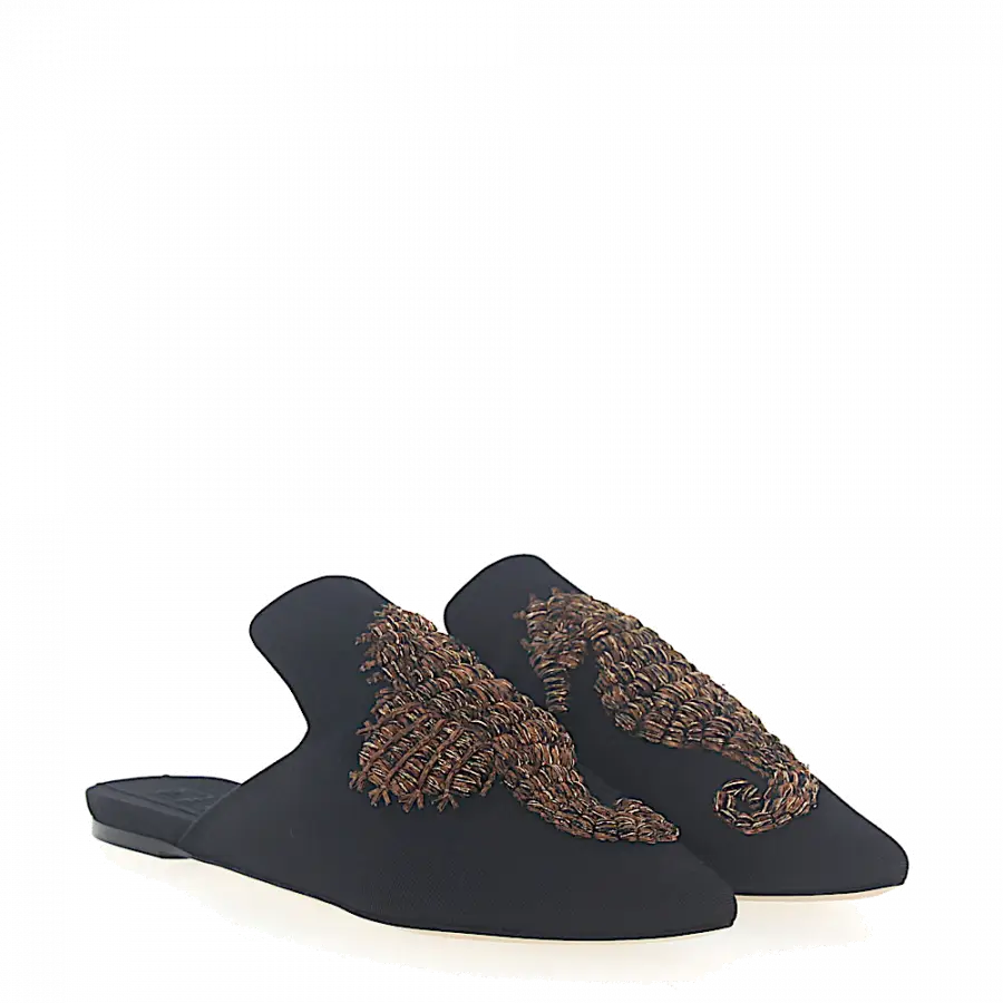 SANAYI 313 - Slipper 112840 Textil - schwarz