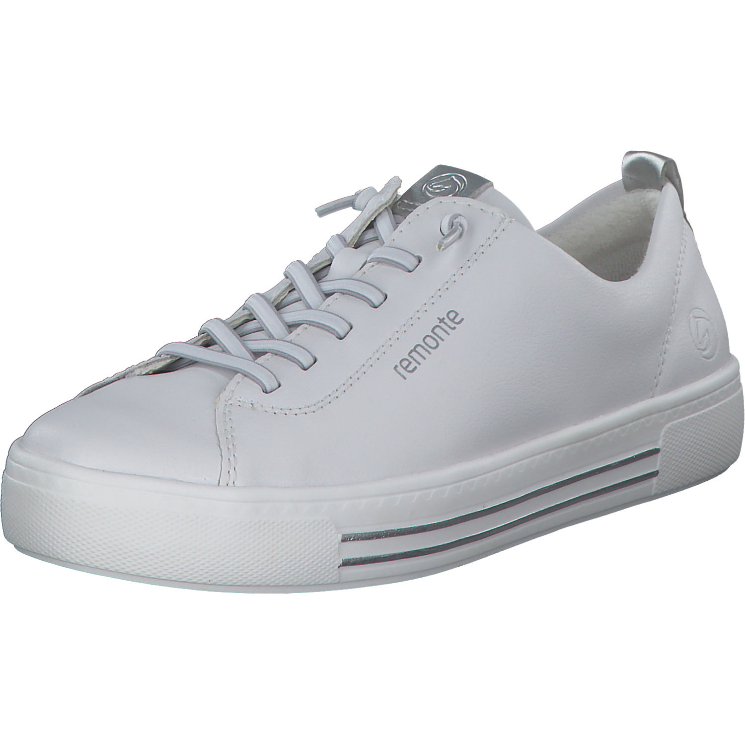 Remonte D0913, Schnürschuhe, Damen, weiss/silver