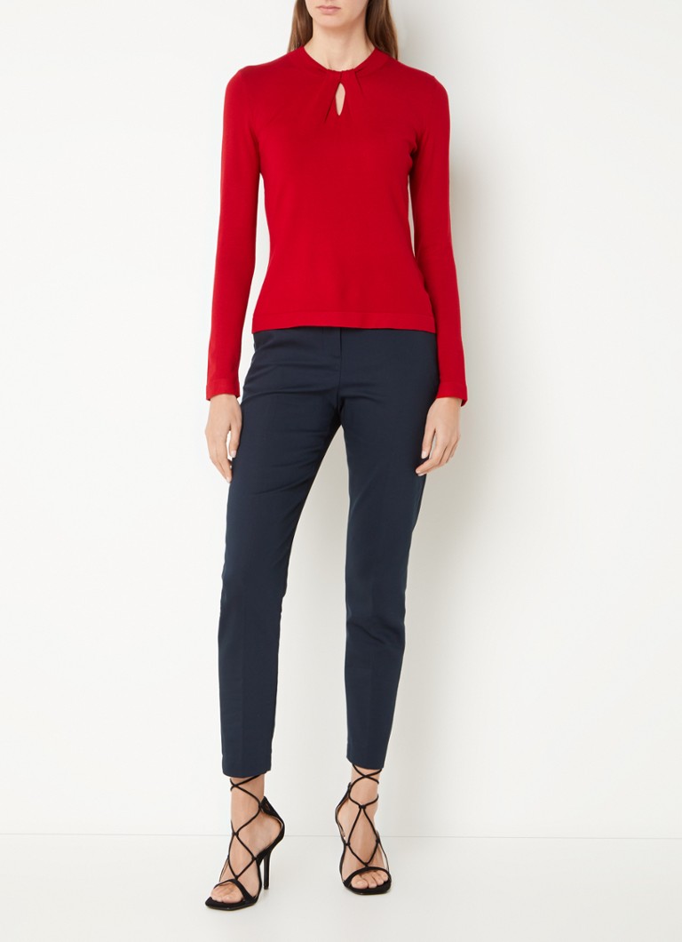 Hobbs  Effie fijngebreide top met cut-out detail