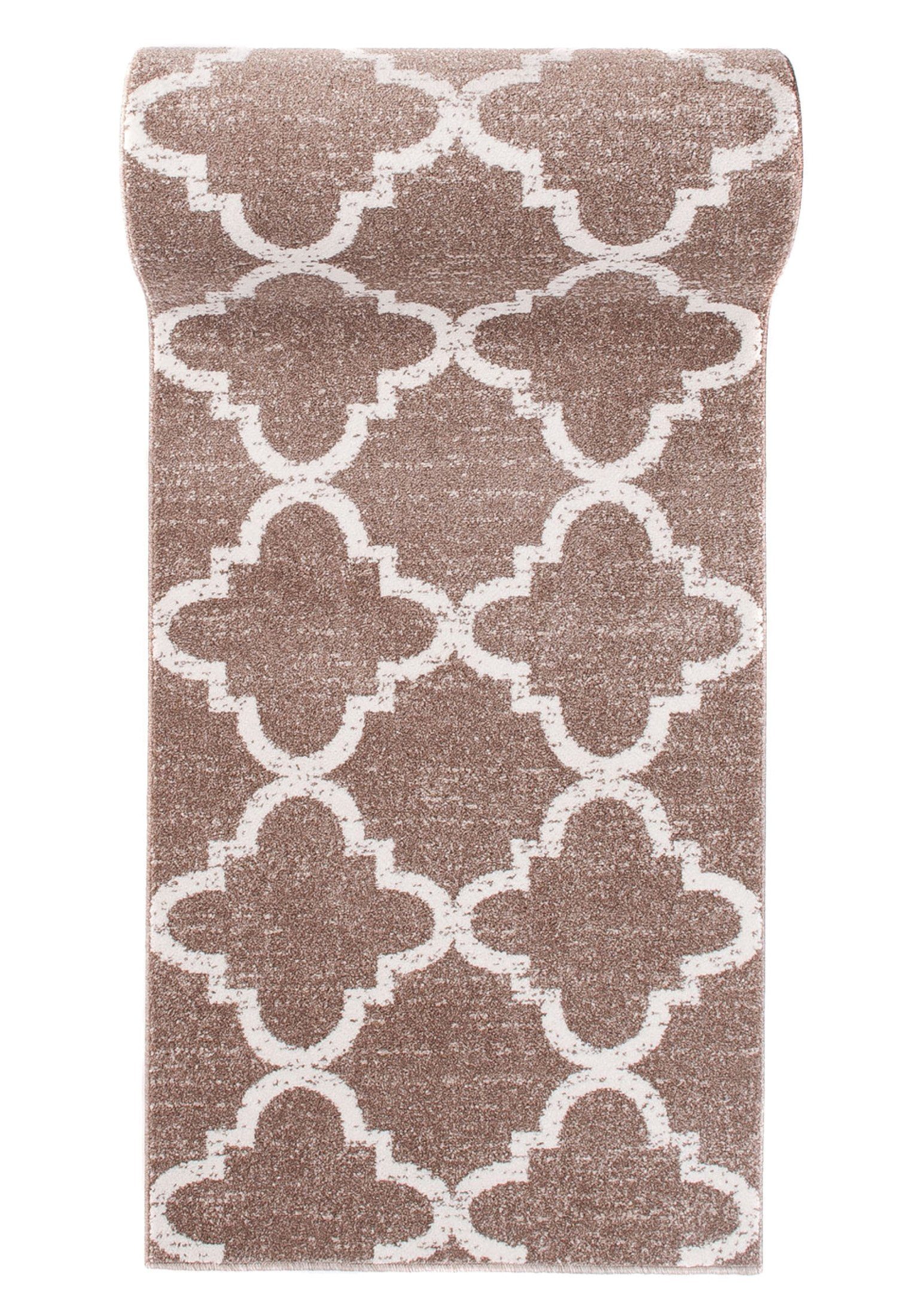 Läufer Läufer Flurläufer Modern für Vorzimmer, Küche - Beige, Mazovia, 100 x 100 cm, Kurzflor, Meterware, Höhe 10 mm, Kurzflor - niedrige Florhöhe