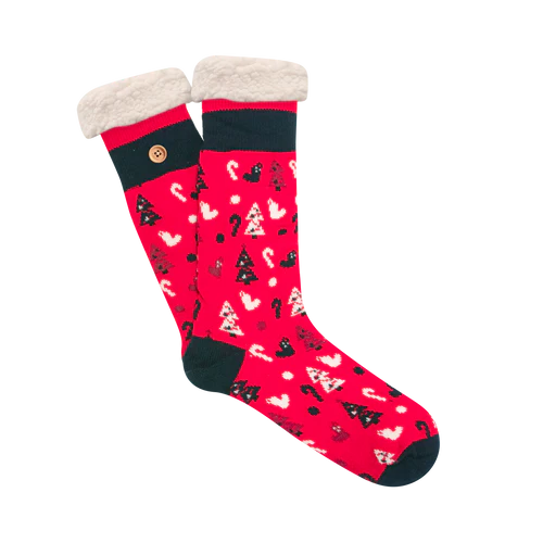 Red Ribbon Socks