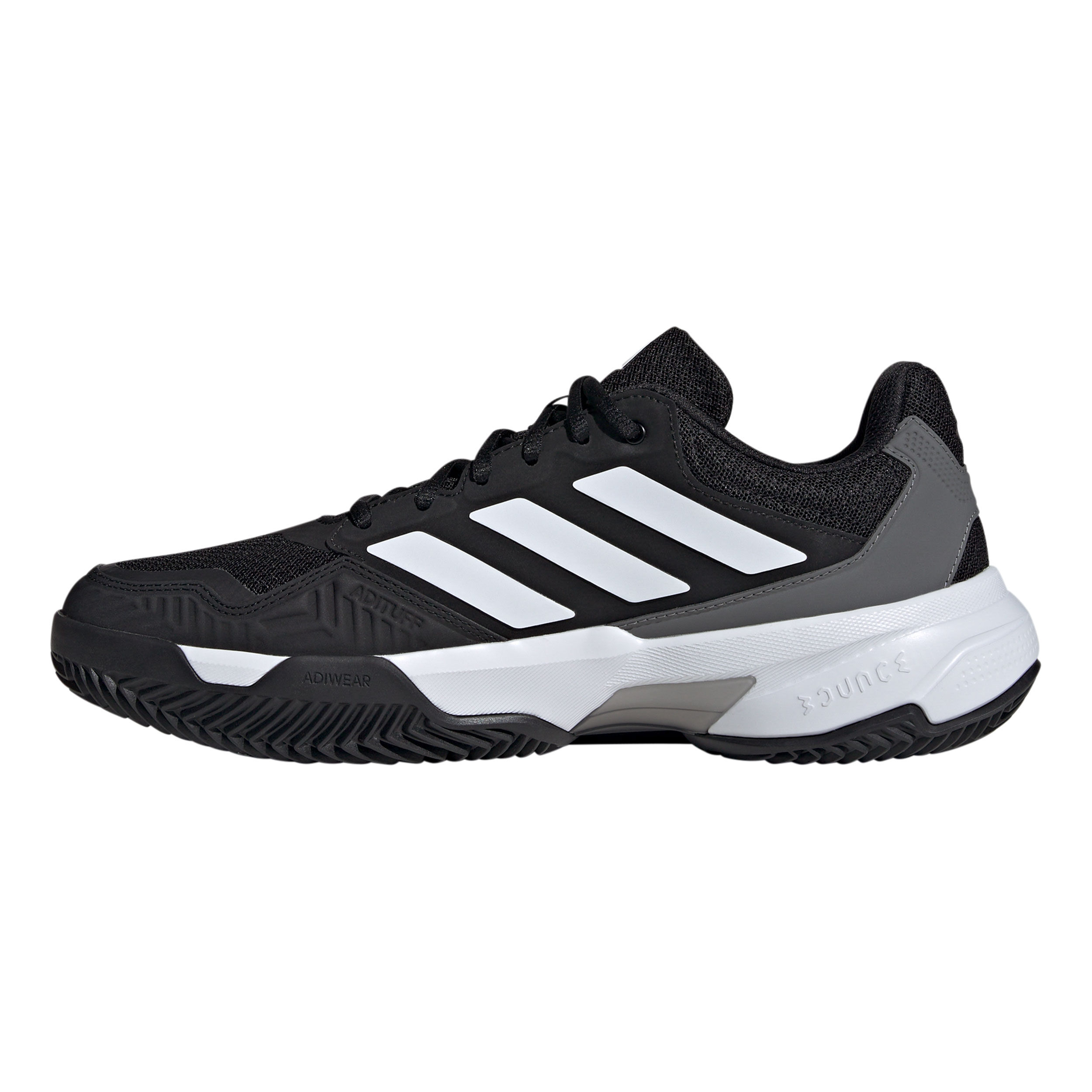 CourtJam Control 3 Sandplatzschuh Herren - Schwarz, Weiß