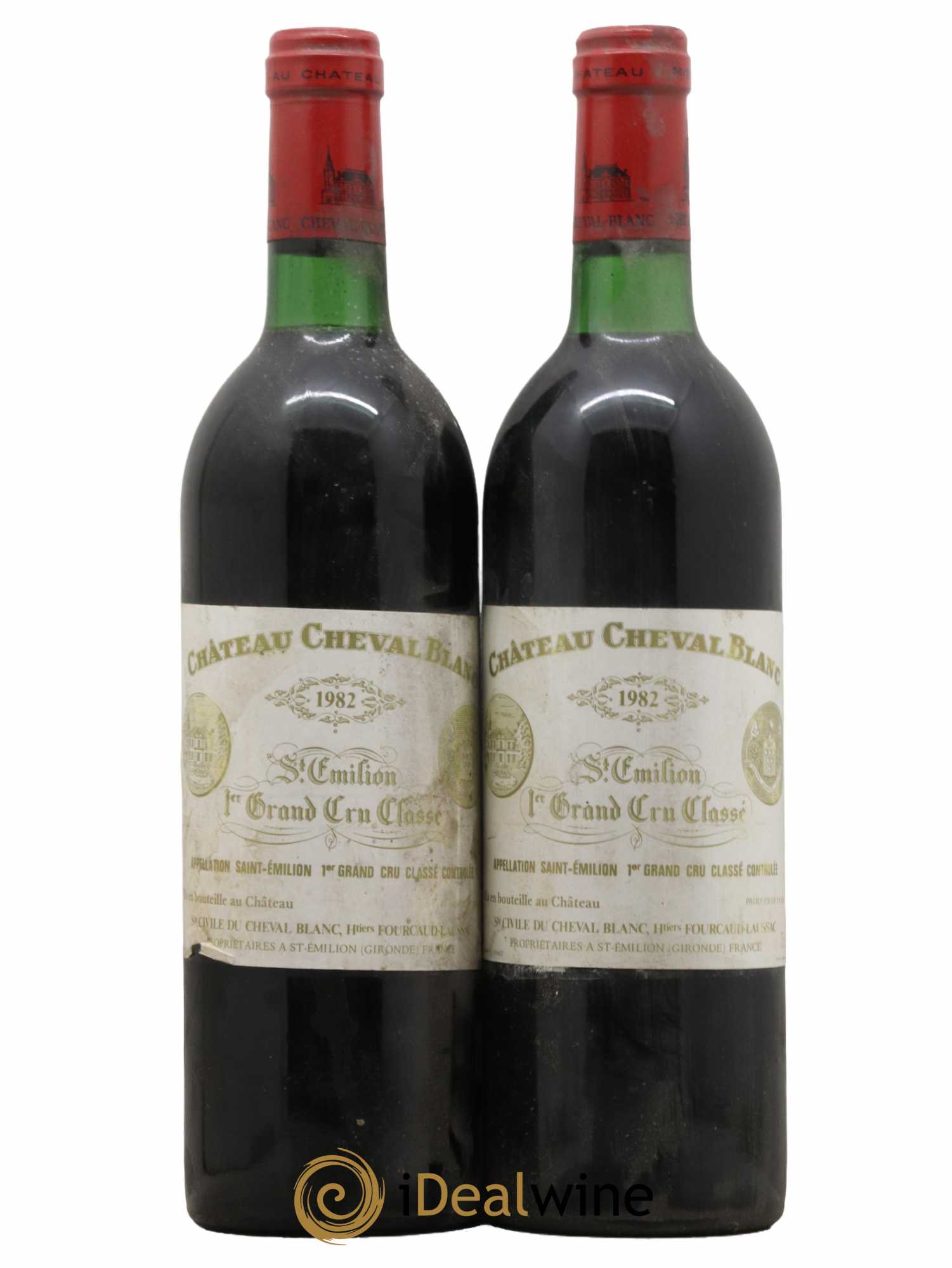 Château Cheval Blanc 1er Grand Cru Classé A  1982 - Lot de 2 Bouteilles