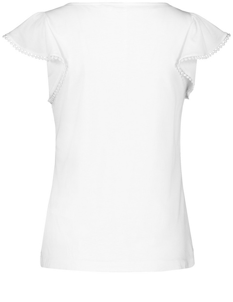 T-Shirt mit Ärmelvolant