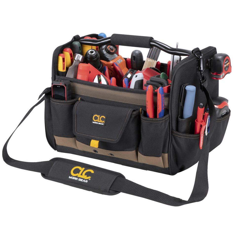 Bolsa para ferramentas CLC Work Wear CL1001578 com alça de metal, tamanho 14.