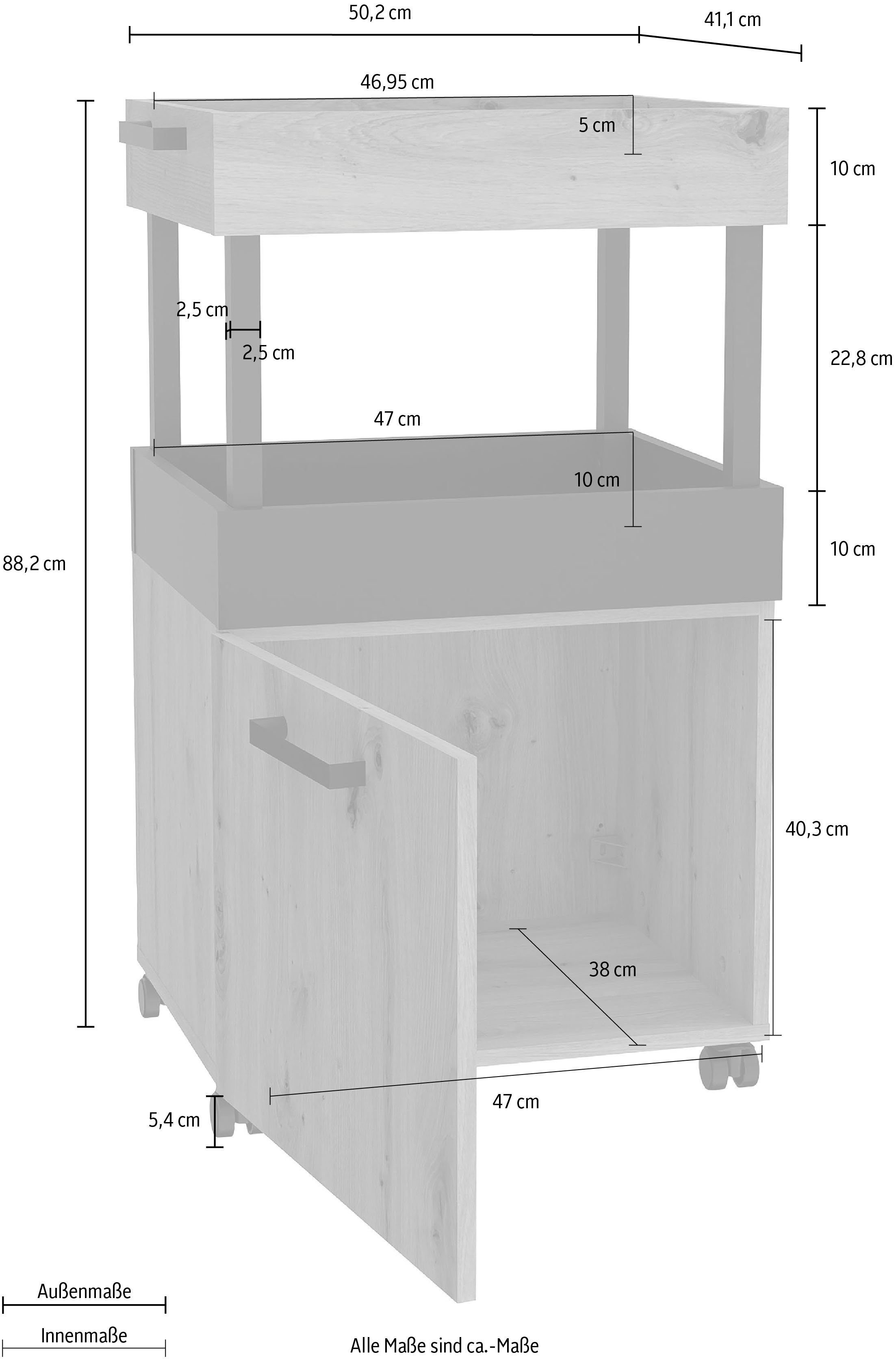 FORTE Barschrank Höhe ca. 88 cm