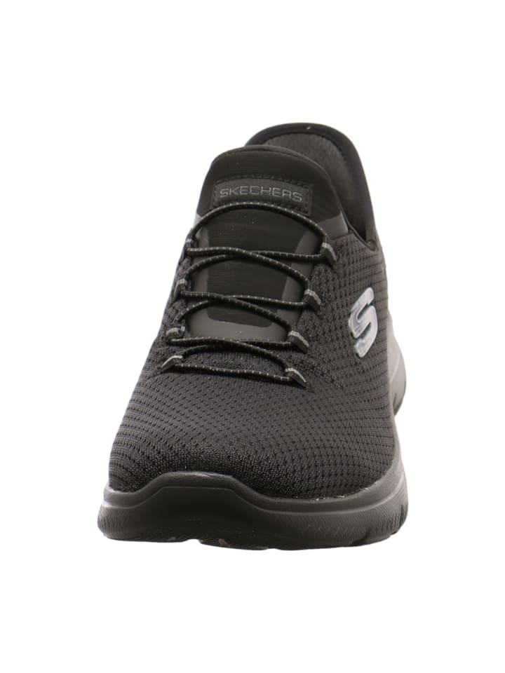 Skechers Sportliche Slipper in Schwarz günstig kaufen