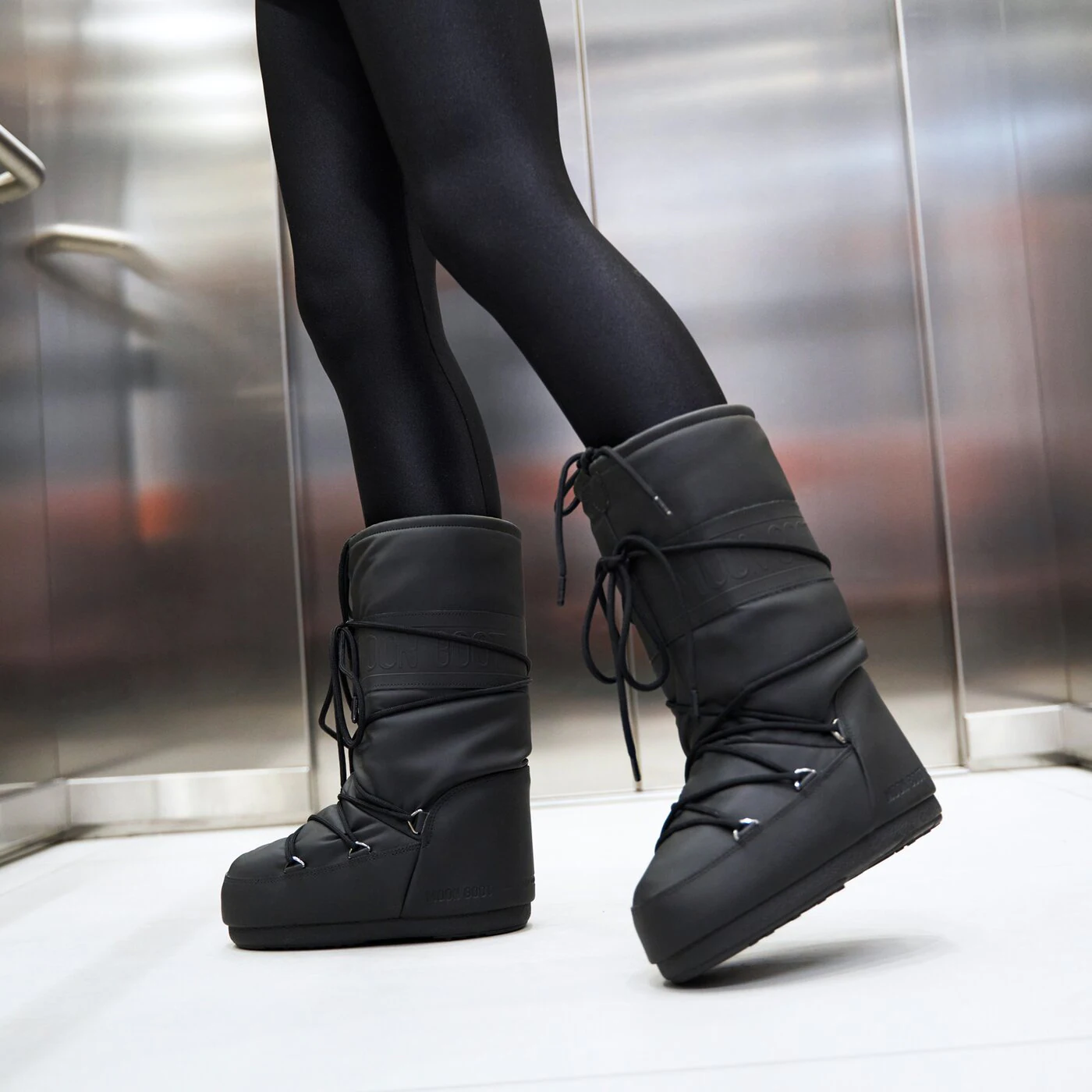 MOON BOOT ICON RUBBER Schwarz