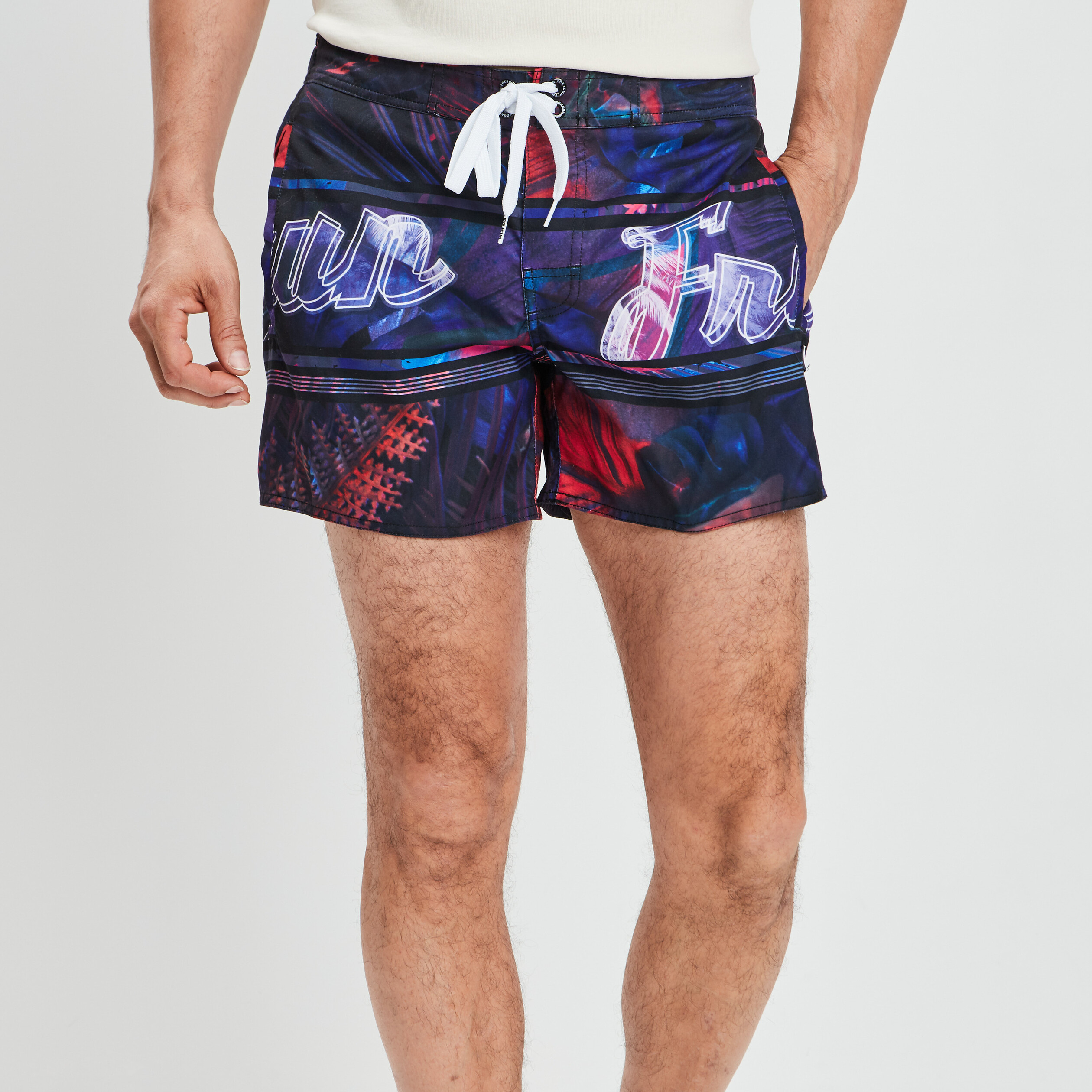 Short de bain Freegun rouge homme | La Halle