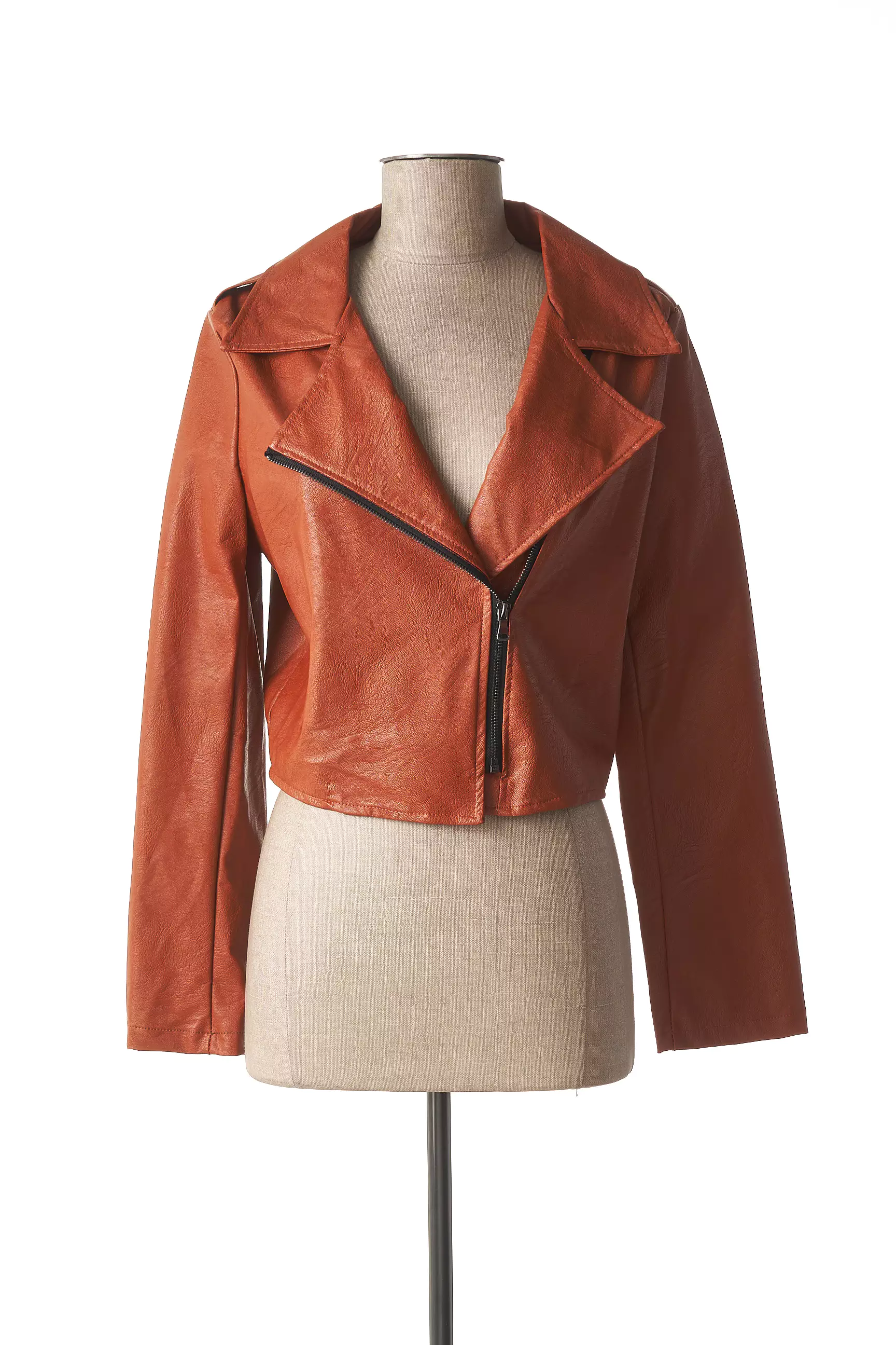 Minsk Vestesimilicuir Femme couleur orange