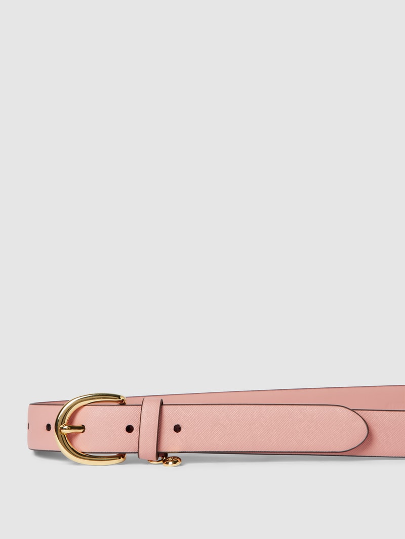 Ledergürtel mit feinem Strukturmuster Modell 'CHARM' in rosé