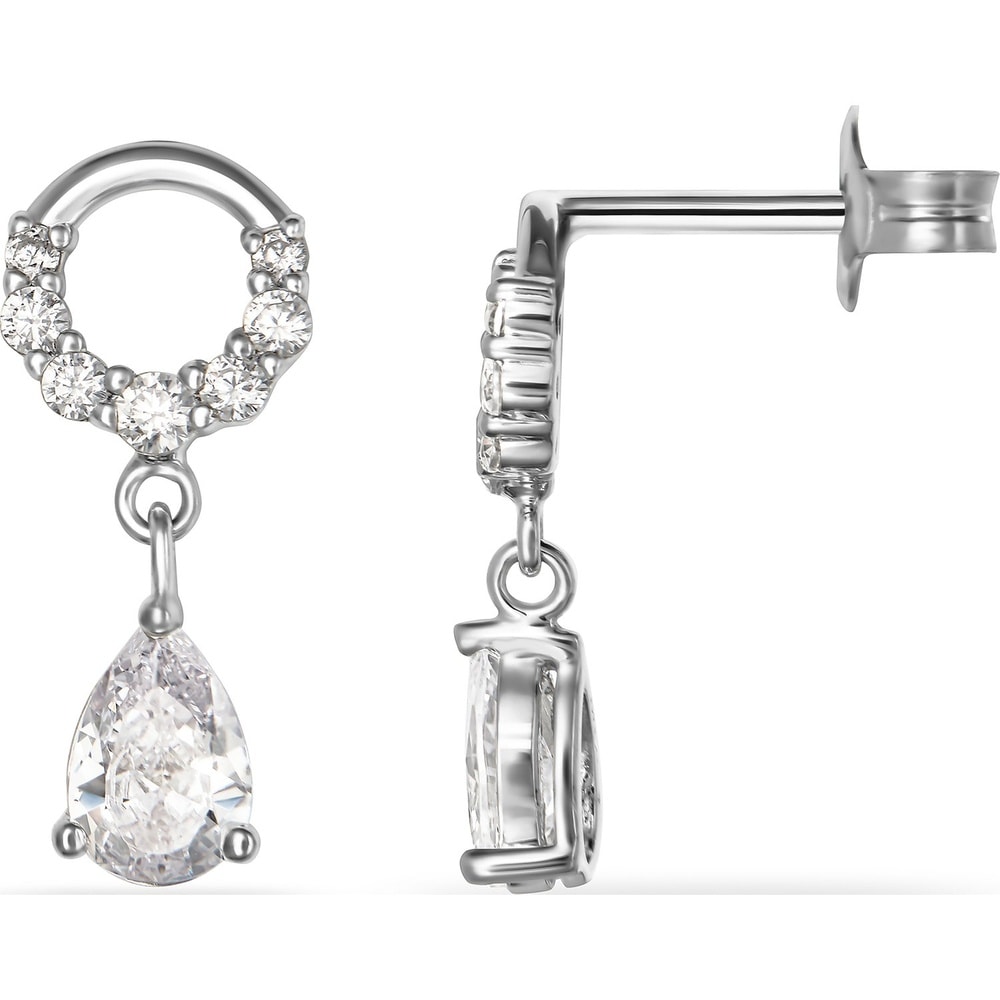 FAVS Boucles d'oreilles à fermoir à poussette 925 Argent Boucles d'oreilles