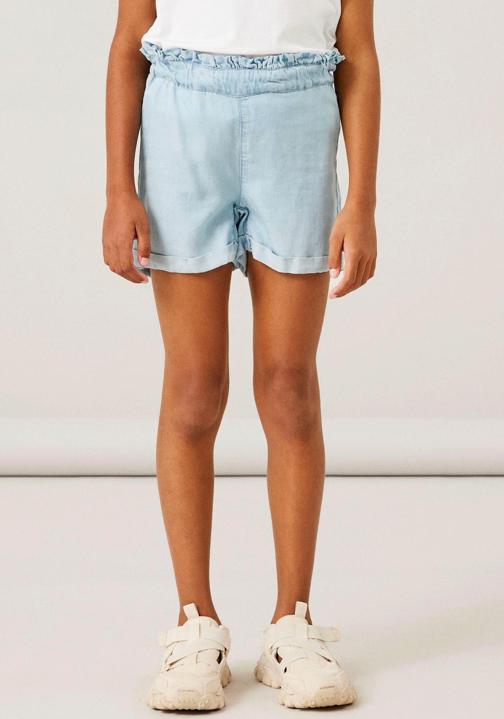 Name It Shorts NKFBELLA REG DNM SHORTS 8422-HI NOOS mit Rüschen
