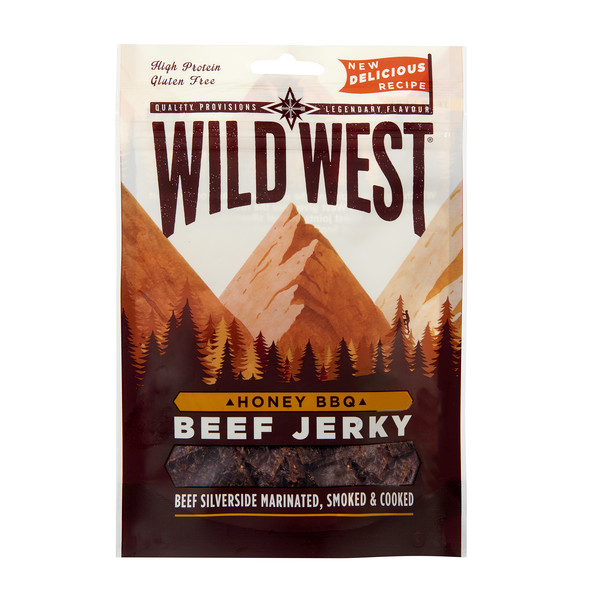 WILDWEST BEEF JERKY HONEYBBQ - Trockenfleisch