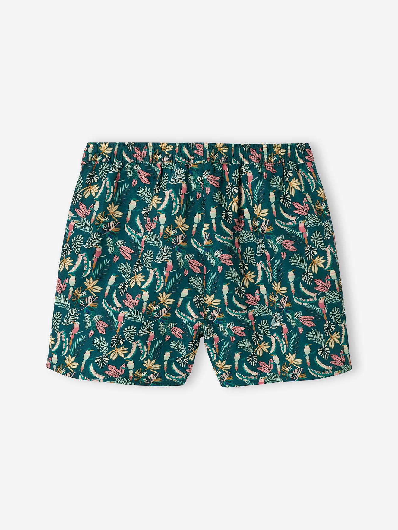 Maillot de bain homme capsule famille bain jungle vert