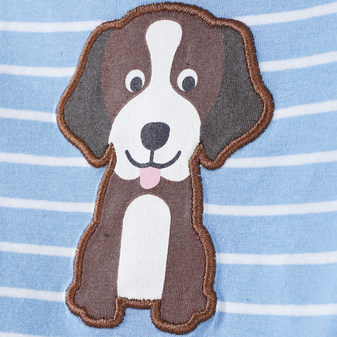 Mädchen Kleid mit Hunde-Applikation