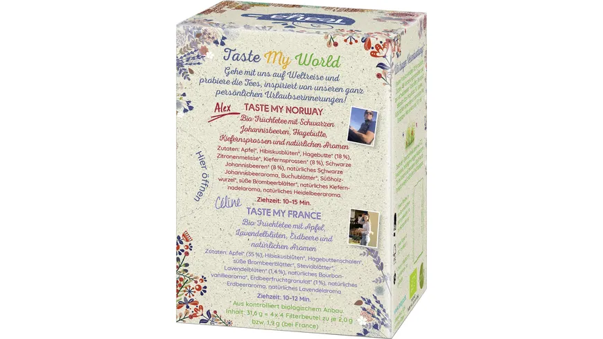 Teaya Bio-Tee Taste my World Probierpack Edition 2 31.6 g