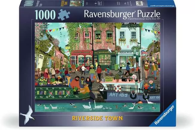 Puzzle 1000 Teile - Riverside Town