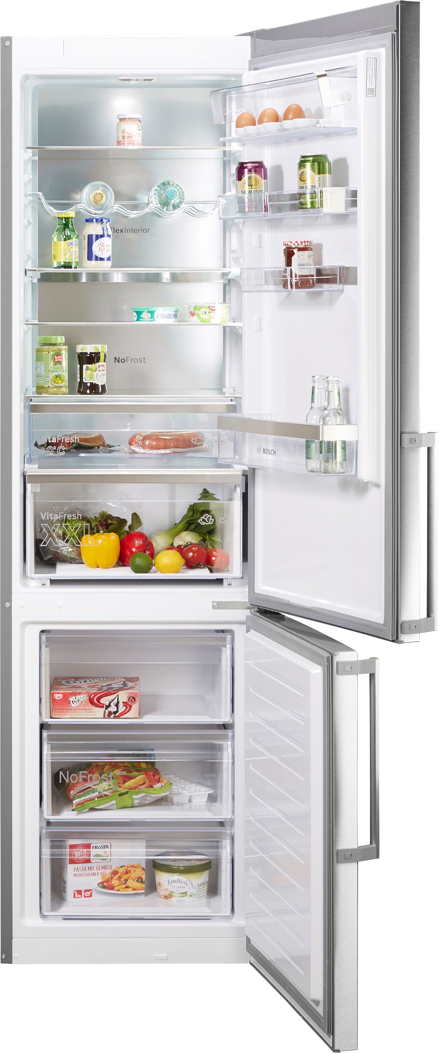BOSCH Kühl-/Gefrierkombination KGN39AIBT, 203 cm hoch, 60 cm breit
