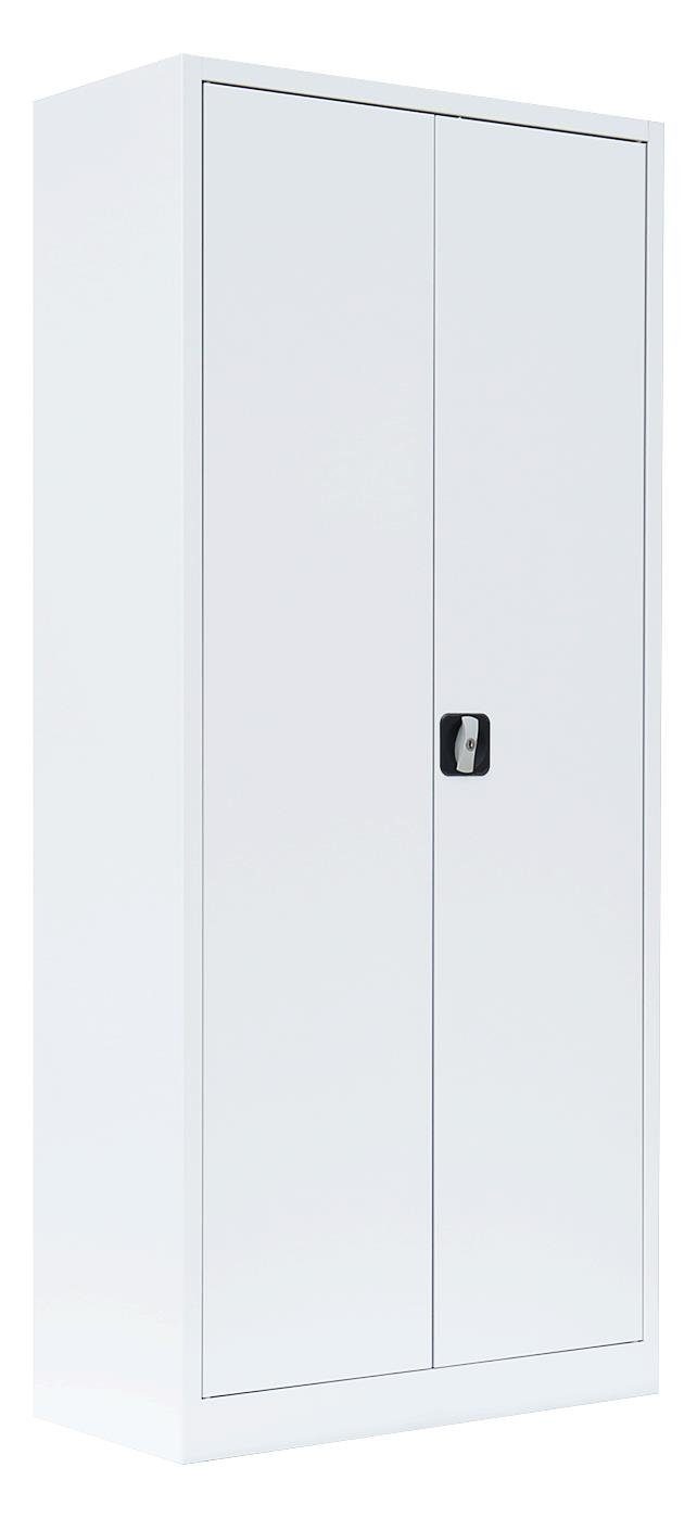 Steelboxx Mehrzweckschrank mit Garderobenteil Spind Kleiderspind 2-türig 180x80x38,3cm (1-St) Komplett montiert, keine Montage notwendig