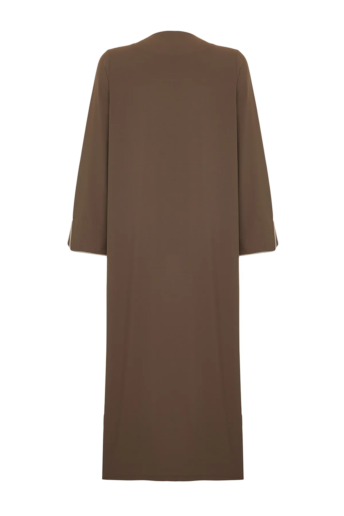 Trendyol Modest  Lange gewebte Aerobin-Kappe mit geräucherten Paspeln & Ferace & Abaya TCTSS24KF00012