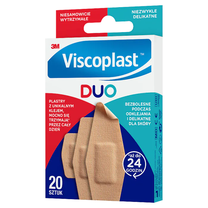 Viscoplast Duo, conjunto de pensos adesivos, 3 tamanhos