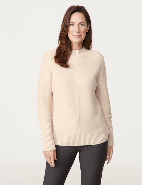 Strickpullover mit Wollanteil