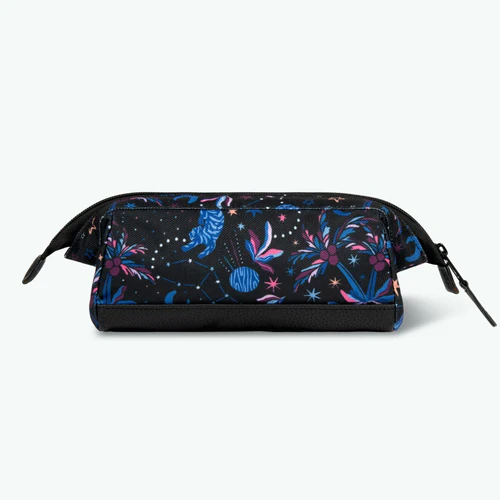 Saturn black school pencil case