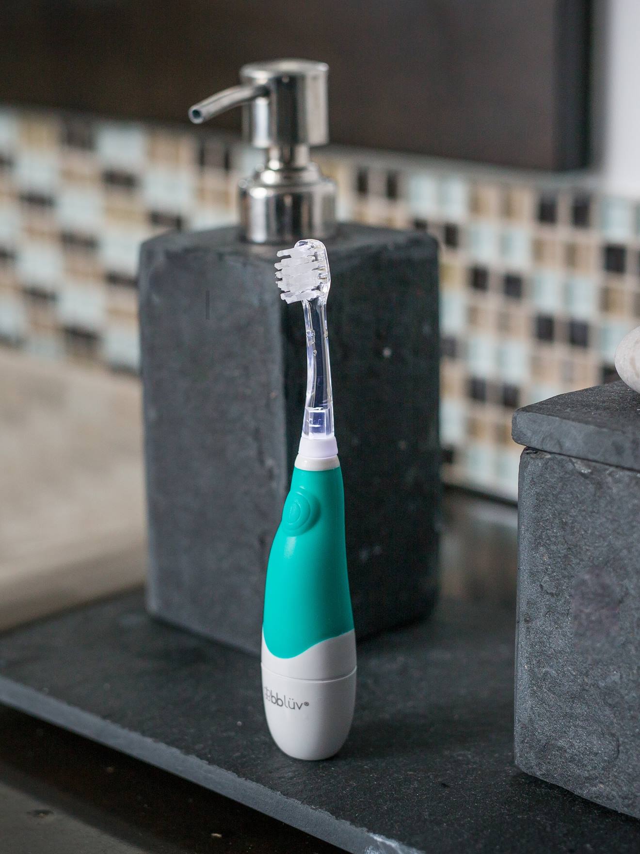 Brosse à dents ultrasonique 2 étapes, livrée avec 1 recharge de chaque SONÏK blanc