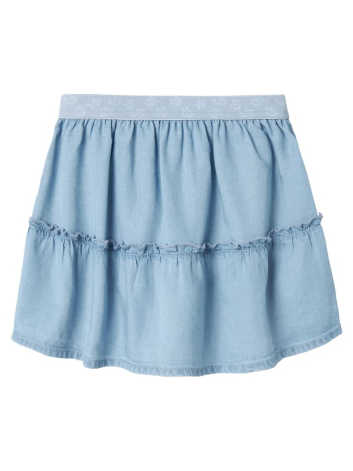 name it Jeansrock Mia Wide Denim in Hellblau günstig kaufen