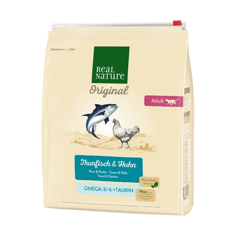 REAL NATURE Trockenfutter REAL NATURE Original Adult 2kg Thunfisch & Huhn