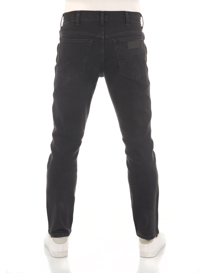 Wrangler Jeans Texas Slim Stretch slim in Schwarz günstig kaufen