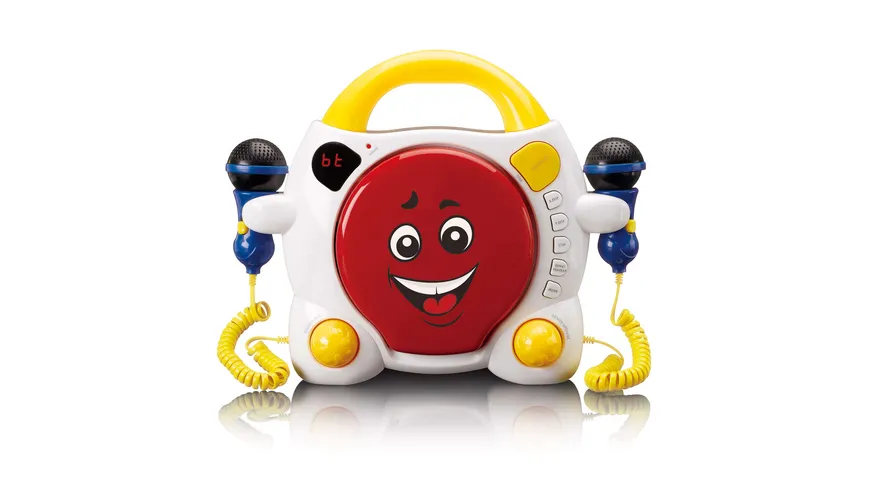 Lenco KCD-011KIDS - Tragbarer Karaoke-CD-Player mit Bluetooth® für Kinder - Mehrfarbig