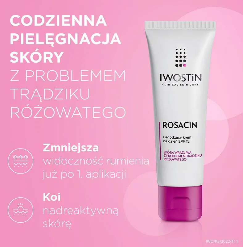 Iwostin Rosacin umirujuća dnevna krema SPF 15