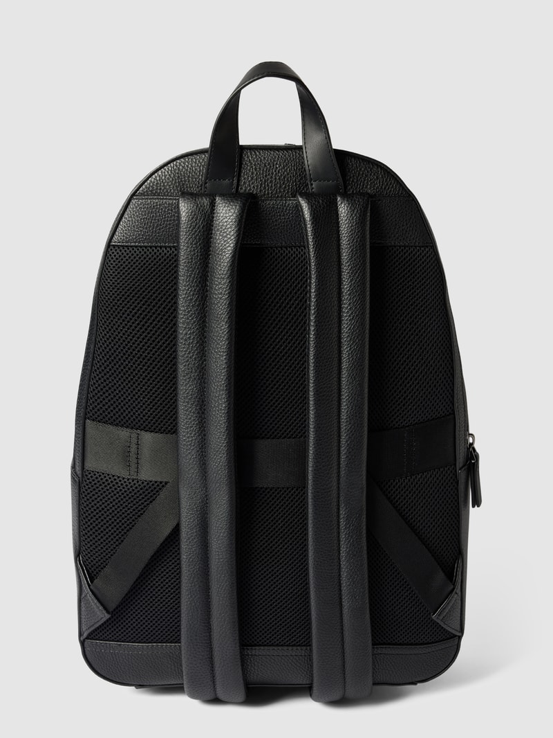 Rucksack mit Label-Details in schwarz